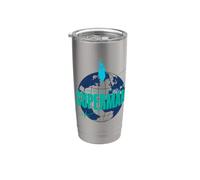 Superman (2025) Round The World Bicchiere termico in acciaio inox doppia parete