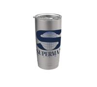 Superman (2025) S World Logo Bicchiere termico in acciaio inox doppia parete