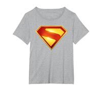 Superman (2025) Superman New Logo 2 Maglietta, Donna Plus-Size, Grigio Melange, 3X