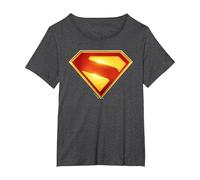 Superman (2025) Superman New Logo 2 Maglietta, Donna Plus-Size, Grigio Scuro, 1X