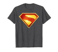 Superman (2025) Superman New Logo 2 Maglietta, Uomo, Grigio Scuro, 6XL
