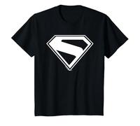 Superman (2025) Superman New Logo Maglietta, Bambini, Nero, 12 Anni