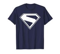 Superman (2025) Superman New Logo Maglietta, Uomo, Navy, 5XL
