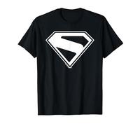 Superman (2025) Superman New Logo Maglietta, Uomo, Nero, 4XL