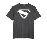 Superman (2025) Superman New Logo Maglietta, Uomo Taglie Grandi, Grigio Scuro, 3X Tall
