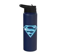 Superman 85th Anniversary Diamond Shield Stainless Steel Insulated Water Bottle