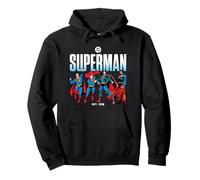 Superman Across The Years Line Up Felpa con Cappuccio