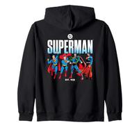 Superman Across The Years Line Up Felpa con Cappuccio