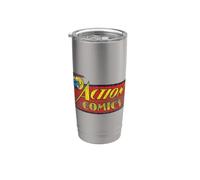 Superman Action Comics Logo Bicchiere termico in acciaio inox doppia parete