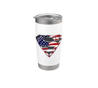 Superman All-American Shield Bicchiere termico in acciaio inox doppia parete