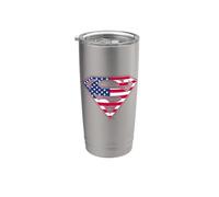Superman American Flag Shield Logo Bicchiere termico in acciaio inox doppia parete