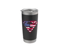 Superman American Flag Shield Logo Bicchiere termico in acciaio inox doppia parete