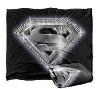 Superman Bling Shield Coperta super morbida al tatto setoso - 152 x 127 cm
