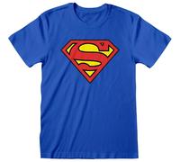 Superman 'Blue Logo' (Blu) T-Shirt - NUOVO E UFFICIALE