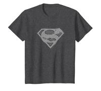 Superman Chainmail Maglietta, Bambini, Grigio Scuro, 2 Anni