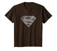 Superman Chainmail Maglietta, Bambini, Marrone, 10 Anni