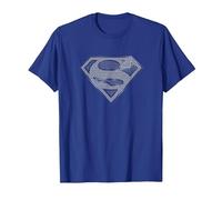 Superman Chainmail Maglietta, Uomo, Blu Reale, L