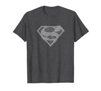Superman Chainmail Maglietta, Uomo, Grigio Scuro, XXL