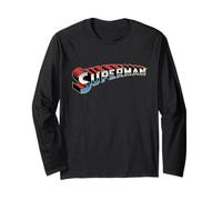 Superman Chrome Logo Maglia a Manica