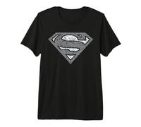 Superman Cracked Shield Maglietta Premium