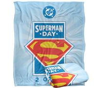 Superman Day 2025 Logo Coperta super morbida al tatto setoso - 152 x 127 cm