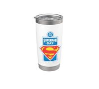 Superman Day 2026 Logo Bicchiere termico in acciaio inox doppia parete