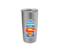 Superman Day 2026 Logo Bicchiere termico in acciaio inox doppia parete