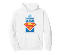 Superman Day 2026 Logo Felpa con Cappuccio