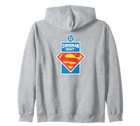 Superman Day 2026 Logo Felpa con Cappuccio