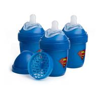 Superman DC Comics - Herobility Double Anti-Colic Baby Bottles - 5 fl oz/140ml - 3-pack