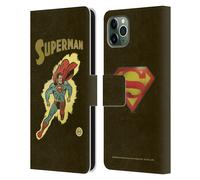 SUPERMAN DC COMICS MODA VINTAGE CUSTODIA COVER A PORTAFOGLIO PER APPLE iPHONE