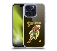 SUPERMAN DC COMICS MODA VINTAGE CUSTODIA COVER MORBIDA IN GEL PER APPLE iPHONE
