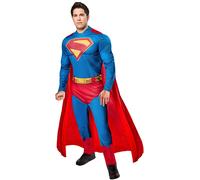 Superman Deluxe Adulti Costume Ufficiale da Uomo Supereroe Marvel Vestito