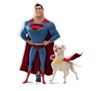 Superman E Krypto Dalla DC League Of Super-Pets Pacco Di Due Cutouts In Cartone