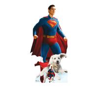 Superman E Krypto Fly 2025 Cartone Ritaglio Live Action Stile Con Gratis Mini