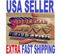 Superman Edizione Qualità Emblema Eroe Camion Decal Distintivo Ornamento Firmare