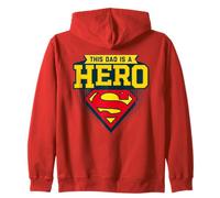Superman Father's Day This Dad Is A Hero Felpa con Cappuccio