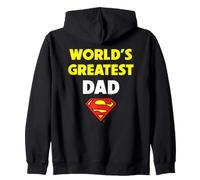 Superman Father's Day World Greatest Dad Felpa con Cappuccio