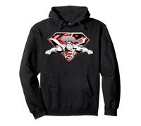 Superman Flying Broken Shield Felpa con Cappuccio