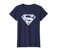 Superman Ice And Snow Shield Maglietta, Donna, Navy, 3XL