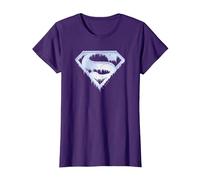 Superman Ice And Snow Shield Maglietta, Donna, Viola, L