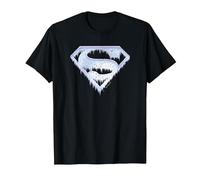 Superman Ice And Snow Shield Maglietta, Uomo, Nero, 4XL