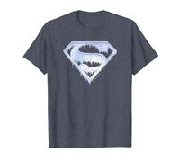 Superman Ice And Snow Shield Maglietta, Uomo, Pervinca, XL