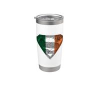 Superman Irish Celtic Shield Bicchiere termico in acciaio inox doppia parete