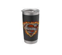 Superman Iron Fire Shield Bicchiere termico in acciaio inox doppia parete