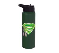 Superman Lex & Kryptonite Logo Stainless Steel Insulated Water Bottle
