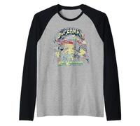 Superman Lex Luthor Super Eroe Cattivo Tendenza DC Comics Maglia con Maniche Raglan