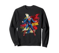 Superman Man of Steel Burst Felpa