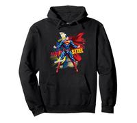 Superman Man of Steel Burst Felpa con Cappuccio