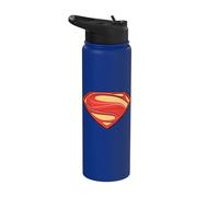 Superman Man of Steel Solid Shield Stainless Steel Insulated Water Bottle